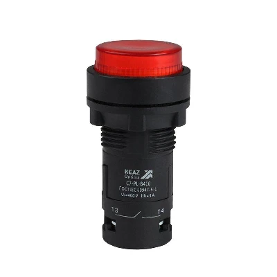 Кнопка с подсветкой OptiSignal Compact D22 С7-PL-B410 красн. 1НО 24В AC/DC XB7NW34B1 КЭАЗ 362091
