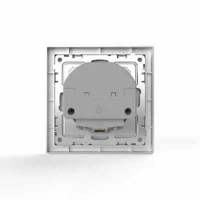 Розетка 1-м СП Pixel с заземл. с 2-мя заряд. устр. USB тип A+A механизм алюм. TOKOV ELECTRIC TKE-PX-R1U2A-C03