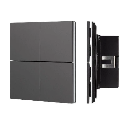 Панель кнопочная KNX-304-23-IN Black (BUS Frameless) (IP20 металл) INTELLIGENT ARLIGHT 039663