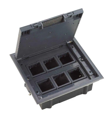 Люк MultiDesk MDK10 на 12мод. IP40 с монтажной коробкой для фальшпола SE MDK10112