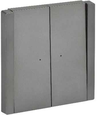 Выключатель 2-кл. СП FORTE&PIANO 10А FP506 с индикацией сталь IEK FP-V20-1-10-1-K46