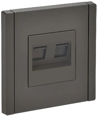 Розетка компьютерная 2-м RJ45 кат.5E FORTE&PIANO FP333 сер. IEK FP-K20-1-K03