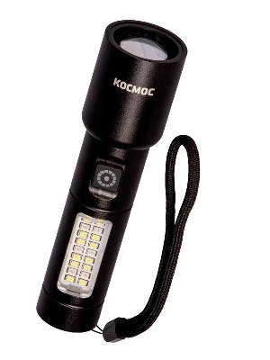 Фонарь ручной аккум. 10Вт LaserLED/широк.cвет/Li-ion 1200мА.ч алюм. КОСМОС (KOC134Lit)