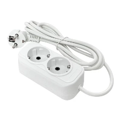 Удлинитель 2х2м с заземл. 16А IP20 Эксперт 3.0кВт ПВС 3х1 EKF UBA16-310-2-02