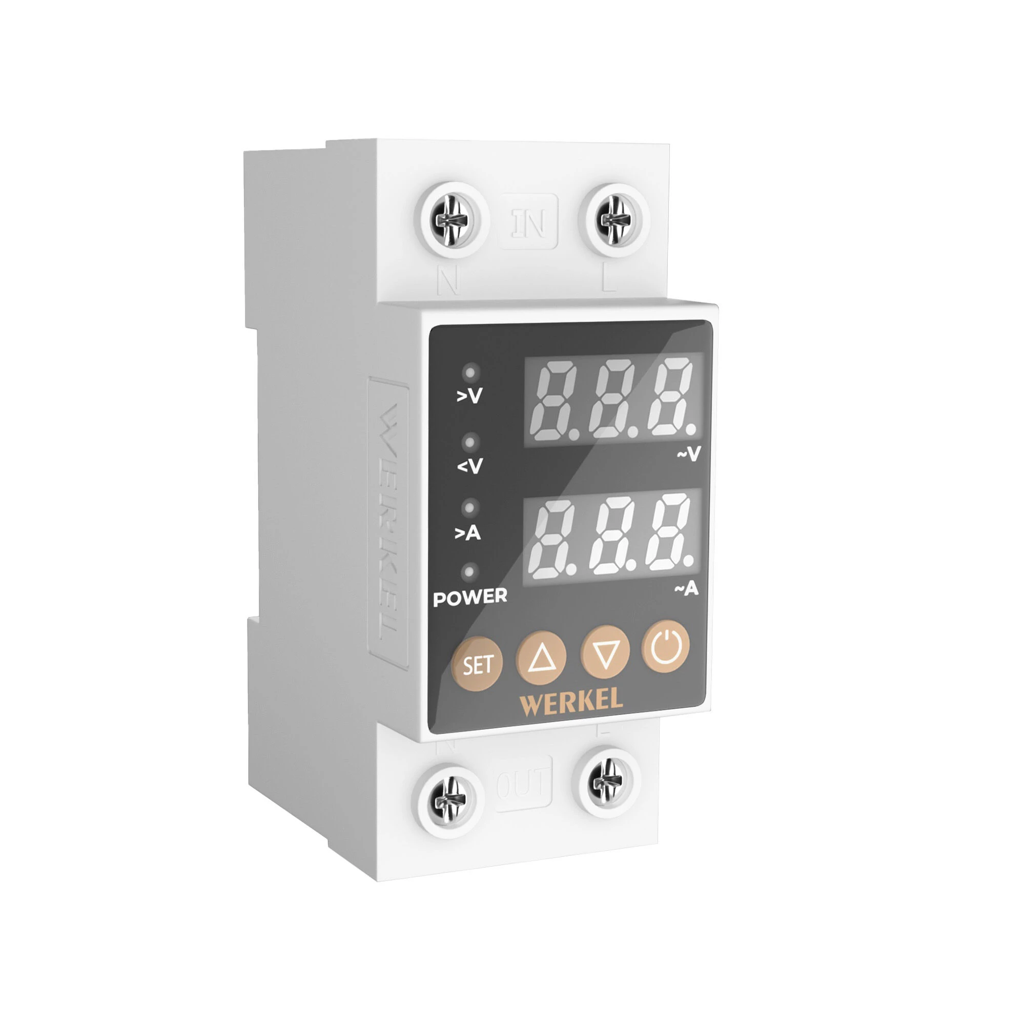 Реле напряжения и тока Werkel 1P+N 63А W932P63R
