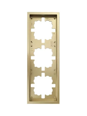 Рамка 3-м ZIMA горизонт. зол. LEZARD 704-3600-148