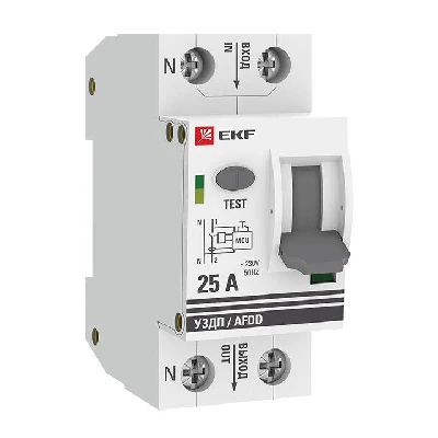 Устройство защиты от дугового пробоя (УЗДП) 1P+N 25А PROxima EKF afdd-2-25-pro