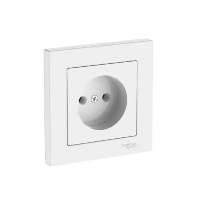 Розетка AtlasDesign 16А без заземл. быстрозажим. клем. в сборе бел. SE ATN000140S