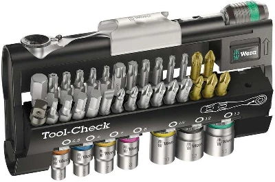 Набор бит и головок с трещоткой Tool-Check 1 SB 38 предметов Wera WE-073220