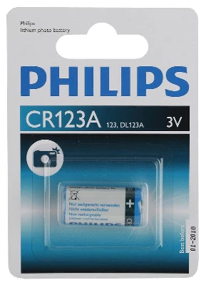 Элемент питания литиевый CR123 3В CR123A/51 Philips Б0066246