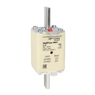 Вставка плавкая OptiFuse NH1-125-gG-УХЛ3 КЭАЗ 374943