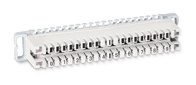 Плинт размыкаемый на 10 пар DM-10P маркировка 0-9 Cabeus 7017c