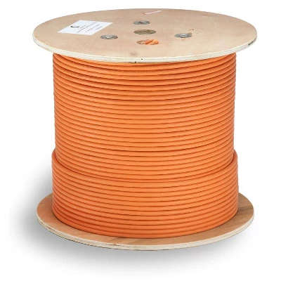 Кабель витая пара SF/UTP кат.6 4х2х23AWG solid LSZH нг(А)-HF SFTP-4P-Cat.6-SOLID-LSZH оранж. (уп.305м) Cabeus 7470c