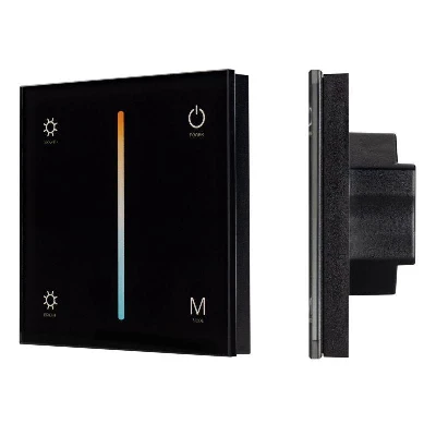 Панель SMART-P21-MIX-G-IN Black (12-24В 4х3А Sens 2.4G) (IP20 пластик) Arlight 033765
