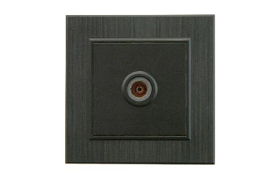 Розетка TV проходная Karea LINE STAR чер. Makel 86054007