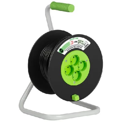 Удлинитель на пластик. катушке 4х40м без заземл. 16А IP20 GREEN LINE KAT-2x1.5-40m ПВС 2х1.5 Эра Б0065088