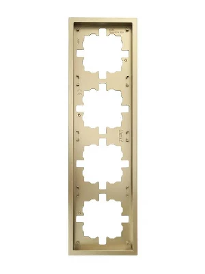 Рамка 4-м ZIMA горизонт. зол. LEZARD 704-3600-149