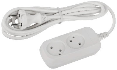 Удлинитель 2х3м без заземл. ПВС 2х0.75 UDL-10-230 Greenline Эра Б0065067