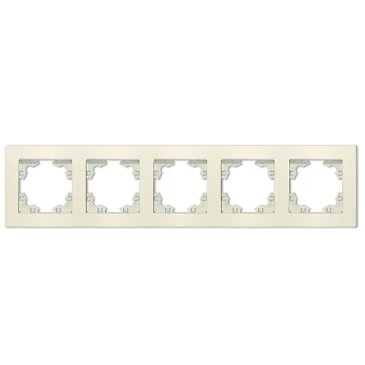 Рамка 5-м Афина универс. сл. кость (ivory) Universal A1042-I