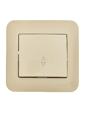 Переключатель проходной 1-кл. 1п СП ASTI 10А IP20 в сборе крем. LEZARD 7081-0303-105