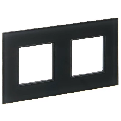 Рамка 2-м SKANDY SK-F22G стекло графит IEK SK-M22-G-K53