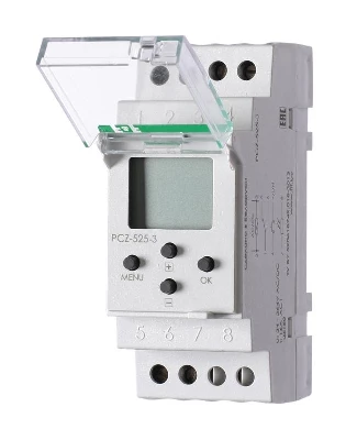 Реле времени астрономическое PCZ-525-3 1 канал с фотореле F&F EA02.002.014