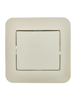Выключатель 1-кл. 1п СП ASTI 10А IP20 в сборе крем. LEZARD 7081-0303-100
