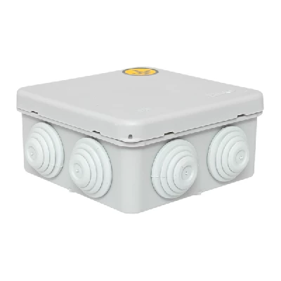 Коробка уравнивания потенциалов КУП-030-031 85х85х40 IP55 с крышкой наружн. для прямого монтажа 8 мембр. вводов сер. EKF plc-kmr-030-031-g