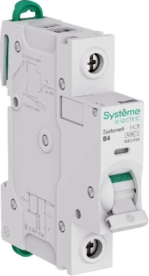 Выключатель автоматический 1п B 4А 10кА Systeme9 230В SE S9F31104