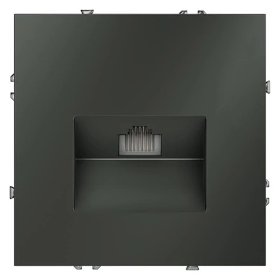 Розетка компьютерная 1-м СП S70 RJ45 кат.6 механизм титан Voltum VLS060106