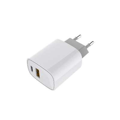Устройство зарядное сетевое с двумя портами USB-A + USB-C 20Вт Rexant 18-2207