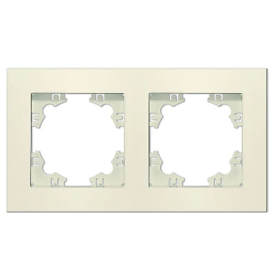 Рамка 2-м Афина универс. сл. кость (ivory) Universal A0044-I