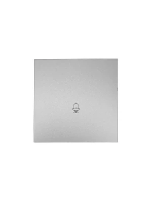 Кнопка звонка СП ZIMA IP20 безвинт. зажим сер. матов. LEZARD 704-7488-103QC