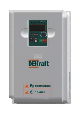 Преобразователь частоты DEKV060-5.5/7.5кВт 3 фазы 380В с торм. модулем DEKraft DEKV060G5R5P7R5T4B