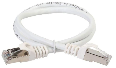 Патч-корд кат.6A S/FTP 0.5м standart 50мкд бел. ITK PC08-C6ASL-D05M-SC-HC