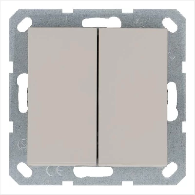 Переключатель перекрестный 2-кл. 10А IP20 механизм тауп Jasmart G3014T