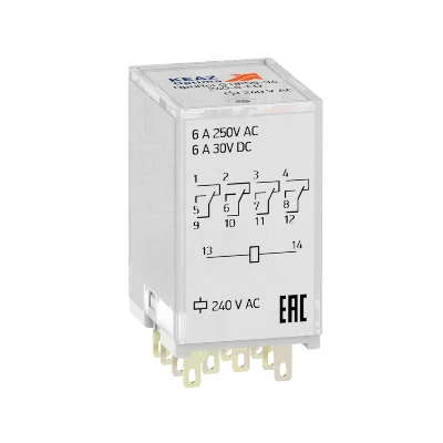 Реле промежуточное OptiRel G RP55-34-240-6-CO-S/TI КЭАЗ 281118