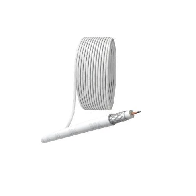 Кабель коаксиальный RG-6U 75 Ом CCS/(оплетка Al 48%) PVC бел. (уп.10м) Simple Эра Б0044598