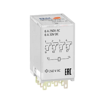 Реле промежуточное OptiRel G RP55-34-24D-6-CO-S/TI КЭАЗ 282953