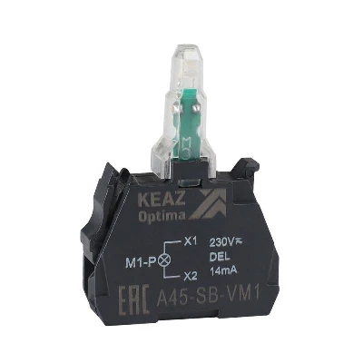 Блок световой OptiSignal D22 A45-SB-VM5 желт. 110-230 В AC/DC с защитой от наводок ZBVM5 КЭАЗ 362252