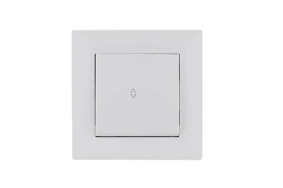 Выключатель проходной 1-клав. Karea RIZZ бел. Makel 88001005