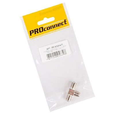 Переход соединитель x3 гнездо F (F-тройник) (инд. упак.) PROCONNECT 05-4204-4-7