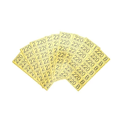 Наклейка знак электробезопасности "220В" 35х100мм Rexant 56-0007-2