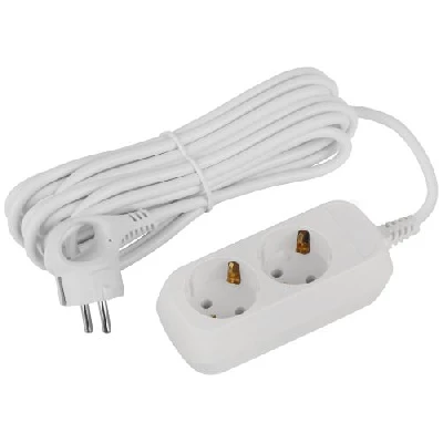 Удлинитель 2х5м с заземл. 16А IP20 GREEN LINE UDL-16-250-E ПВС 3х1 Эра Б0065014