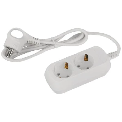 Удлинитель 2х1.5м с заземл. 10А IP20 GREEN LINE UDL-10-215-E ПВС 3х0.75 Эра Б0064978