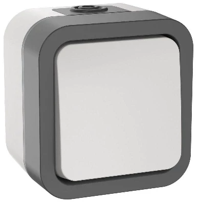 Выключатель кнопочный 1-кл. ОП TORS TS210 10А IP55 бел. IEK TS-V14-0-10-55-K41