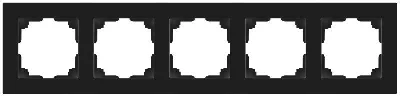 Рамка 5-м СП Accent 6-505-05 антрацит Intro Б0063728