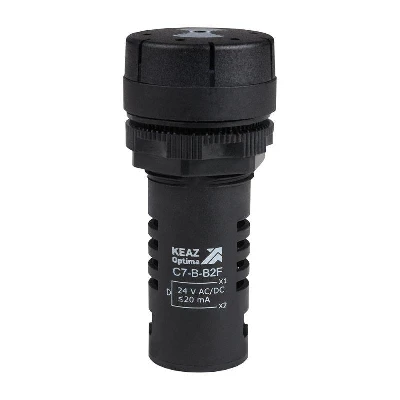 Зуммер с непрерывным сигналом OptiSignal Compact D22 С7-B-B2C черн. 24В AC/DC КЭАЗ 362181