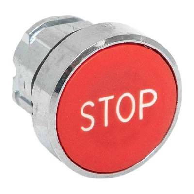 Механизм кнопки исполнительный "STOP" XB4 красн. плоский возвратный без фиксации IP65 EKF XB4BA-4158C-65