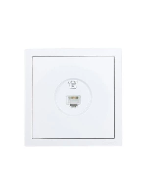 Розетка телефонная СП ZIMA IP20 евро стандарт механизм бел. LEZARD 704-0288-137